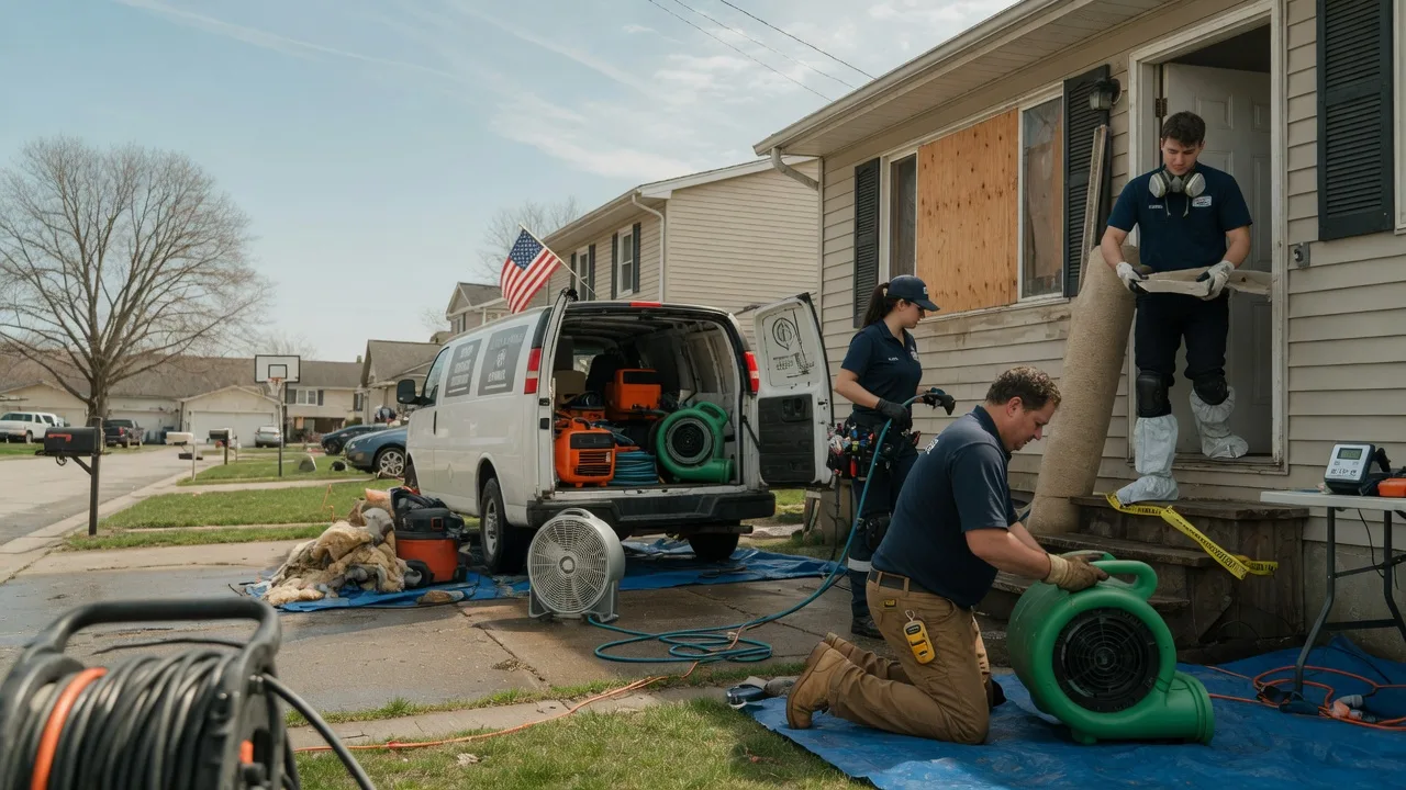 Water Damage Restoration in Bourbonnais, IL near me
